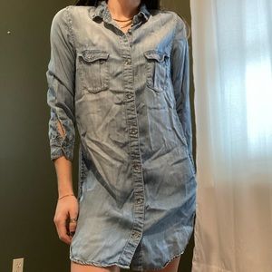 Jean shirt dress